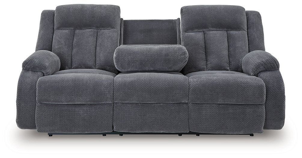 Observation Power Reclining Sofa with Drop Down Table - Atchison Furniture Company (Atchison, KS)