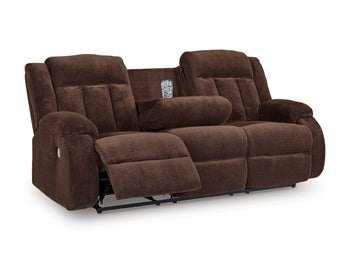 Observation Power Reclining Sofa with Drop Down Table - Atchison Furniture Company (Atchison, KS)