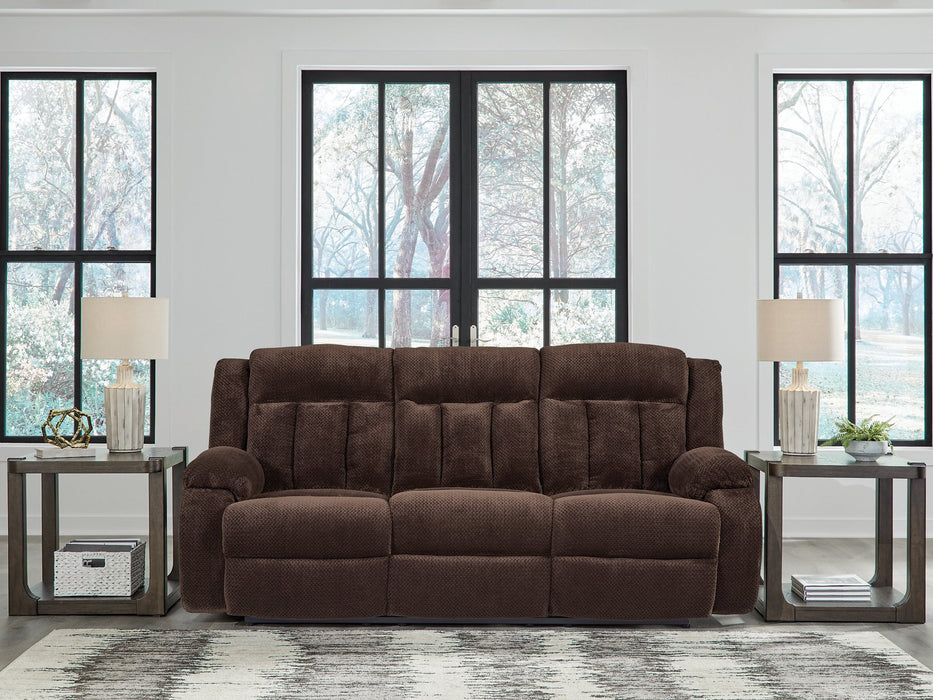 Observation Power Reclining Sofa with Drop Down Table - Atchison Furniture Company (Atchison, KS)