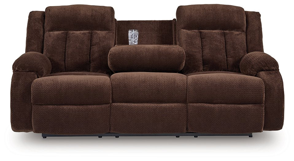 Observation Power Reclining Sofa with Drop Down Table - Atchison Furniture Company (Atchison, KS)