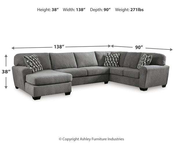 Birkdale Court Sectional with Chaise - Atchison Furniture Company (Atchison, KS)