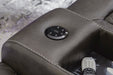 Fyne-Dyme Power Reclining Loveseat with Console - Atchison Furniture Company (Atchison, KS)