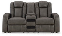 Fyne-Dyme Power Reclining Loveseat with Console - Atchison Furniture Company (Atchison, KS)