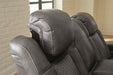 Fyne-Dyme Power Reclining Loveseat with Console - Atchison Furniture Company (Atchison, KS)