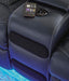 Fyne-Dyme Power Reclining Loveseat with Console - Atchison Furniture Company (Atchison, KS)