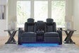 Fyne-Dyme Power Reclining Loveseat with Console - Atchison Furniture Company (Atchison, KS)