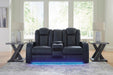 Fyne-Dyme Power Reclining Loveseat with Console - Atchison Furniture Company (Atchison, KS)