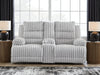 Rhines Falls Power Reclining Loveseat with Console - Atchison Furniture Company (Atchison, KS)