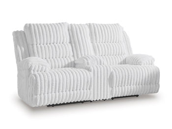 Rhines Falls Power Reclining Loveseat with Console - Atchison Furniture Company (Atchison, KS)