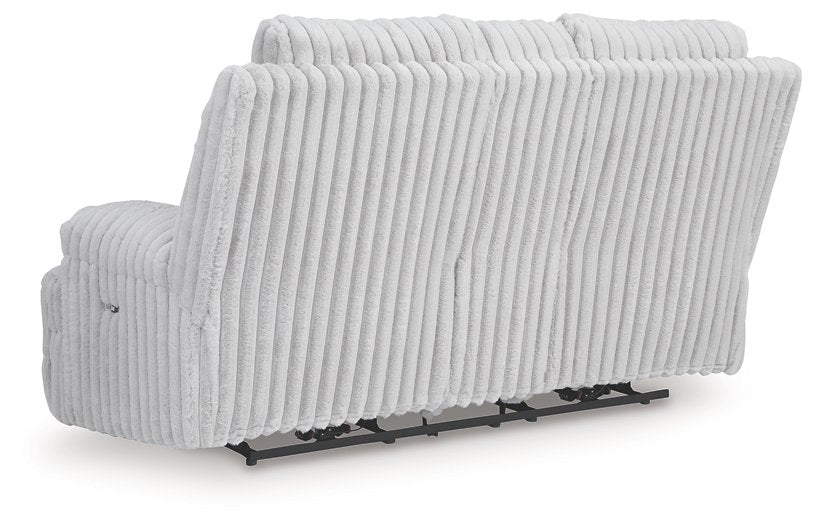 Rhines Falls Power Reclining Loveseat with Console - Atchison Furniture Company (Atchison, KS)
