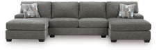Clarington Sleeper Sectional with Double Chaise - Atchison Furniture Company (Atchison, KS)