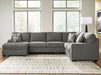 Clarington Sleeper Sectional with Chaise - Atchison Furniture Company (Atchison, KS)