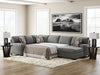 Clarington Sleeper Sectional with Chaise - Atchison Furniture Company (Atchison, KS)
