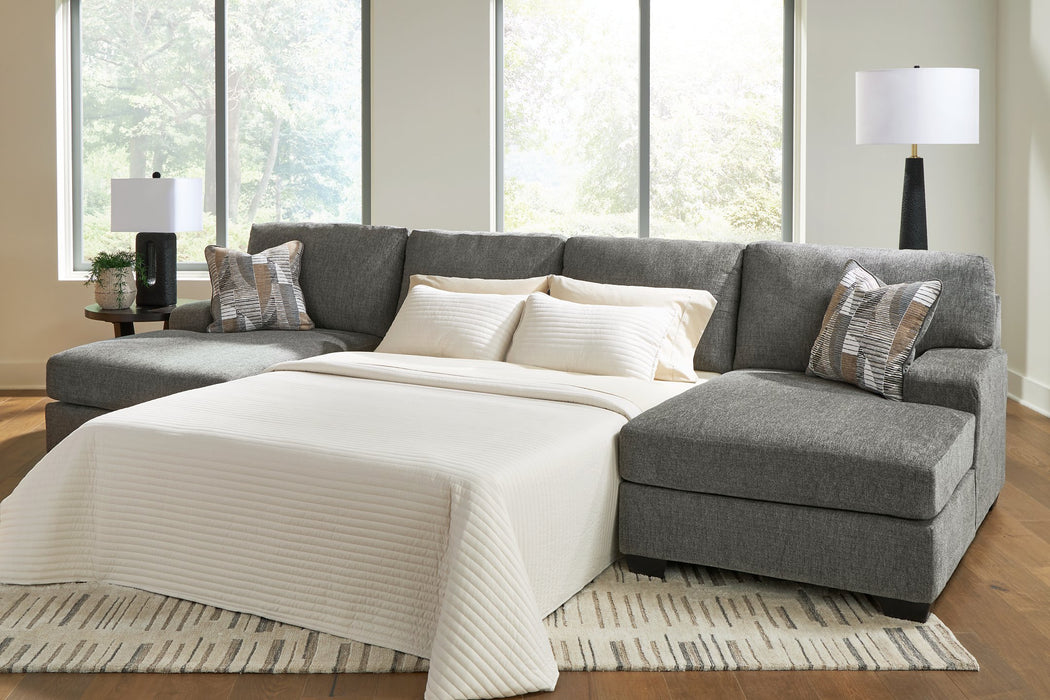 Clarington Sleeper Sectional with Double Chaise - Atchison Furniture Company (Atchison, KS)