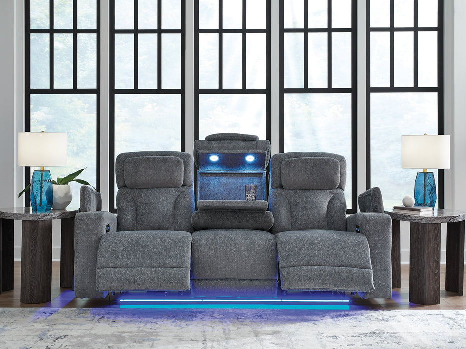 Studio Cave Power Reclining Sofa - Atchison Furniture Company (Atchison, KS)