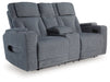 Studio Cave Power Reclining Loveseat with Console - Atchison Furniture Company (Atchison, KS)