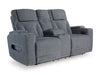 Studio Cave Power Reclining Loveseat with Console - Atchison Furniture Company (Atchison, KS)