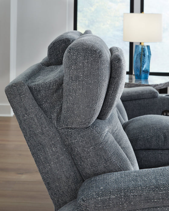 Studio Cave Power Reclining Loveseat with Console - Atchison Furniture Company (Atchison, KS)