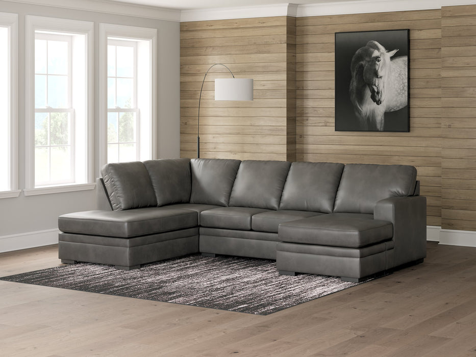 Lofton-Pike Sectional with Chaise - Atchison Furniture Company (Atchison, KS)