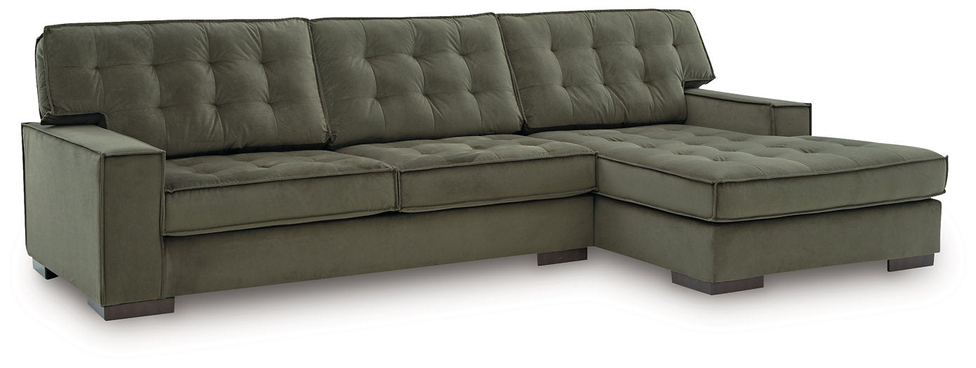 Caspian-Town Sectional with Chaise - Atchison Furniture Company (Atchison, KS)
