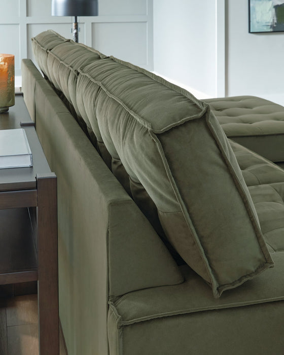 Caspian-Town Sectional with Chaise - Atchison Furniture Company (Atchison, KS)