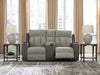 WhipLash Power Reclining Loveseat with Console - Atchison Furniture Company (Atchison, KS)
