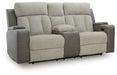 WhipLash Power Reclining Loveseat with Console - Atchison Furniture Company (Atchison, KS)