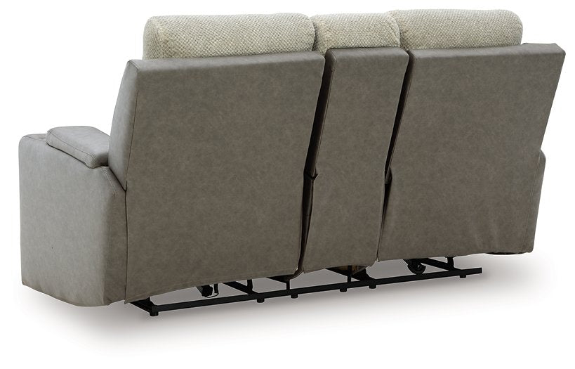 WhipLash Power Reclining Loveseat with Console - Atchison Furniture Company (Atchison, KS)