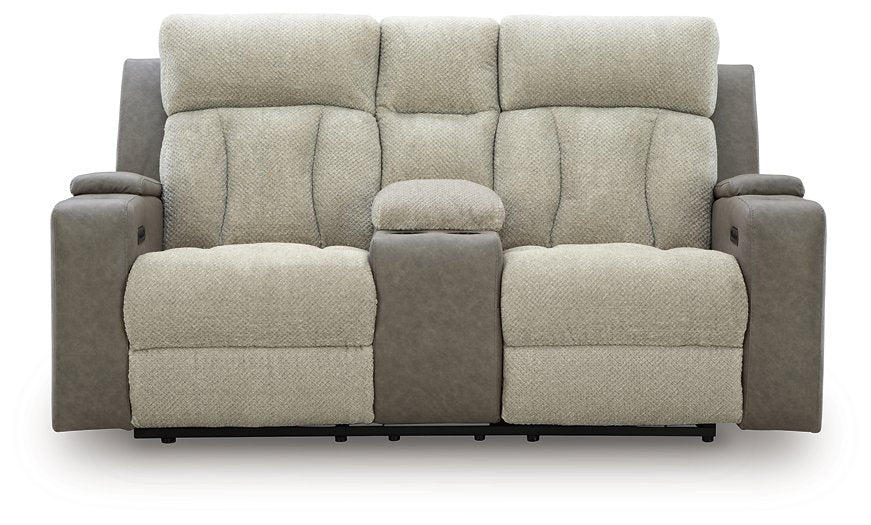 WhipLash Power Reclining Loveseat with Console - Atchison Furniture Company (Atchison, KS)