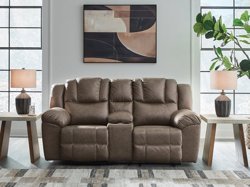 Lowilla Reclining Loveseat with Console - Atchison Furniture Company (Atchison, KS)