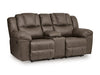 Lowilla Reclining Loveseat with Console - Atchison Furniture Company (Atchison, KS)