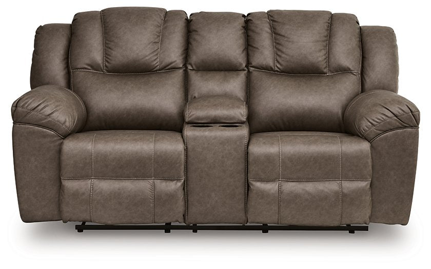 Lowilla Reclining Loveseat with Console - Atchison Furniture Company (Atchison, KS)