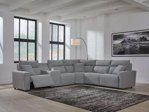 Modmax Reclining Sectional with Console - Atchison Furniture Company (Atchison, KS)