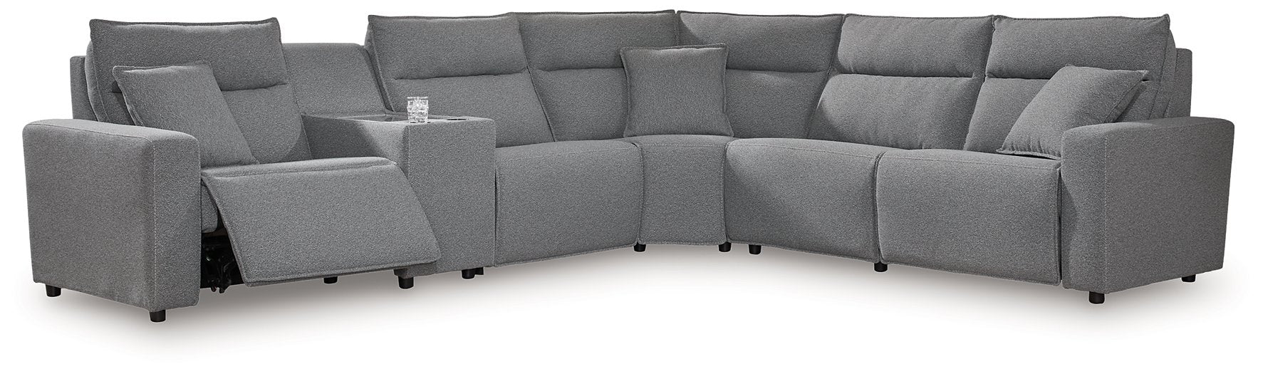 Modmax Reclining Sectional with Console - Atchison Furniture Company (Atchison, KS)