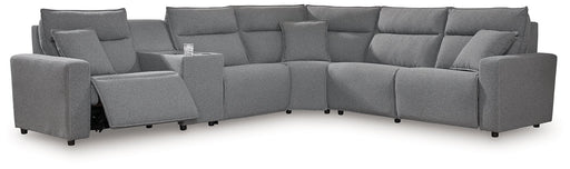 Modmax Reclining Sectional with Console - Atchison Furniture Company (Atchison, KS)