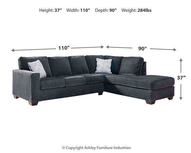 Altari Sleeper Sectional with Chaise - Atchison Furniture Company (Atchison, KS)