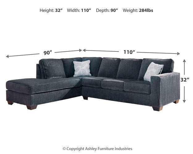 Altari Sleeper Sectional with Chaise - Atchison Furniture Company (Atchison, KS)