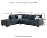 Altari Sleeper Sectional with Chaise - Atchison Furniture Company (Atchison, KS)
