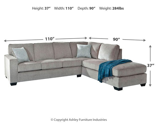 Altari Sleeper Sectional with Chaise - Atchison Furniture Company (Atchison, KS)