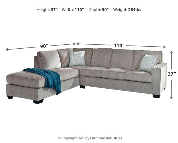 Altari Sleeper Sectional with Chaise - Atchison Furniture Company (Atchison, KS)