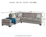 Altari Sleeper Sectional with Chaise - Atchison Furniture Company (Atchison, KS)