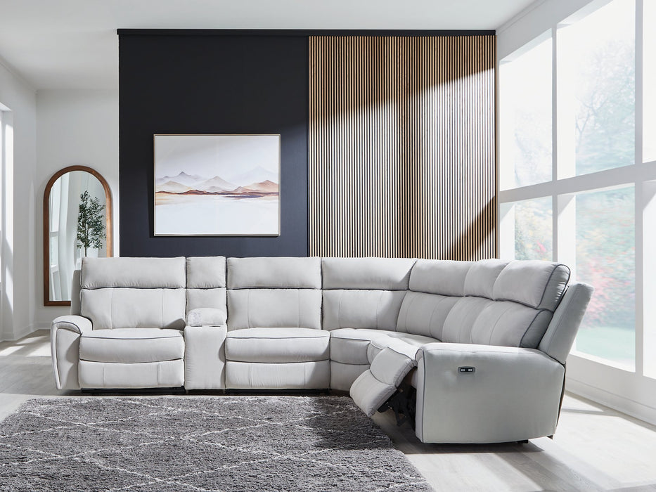 Social Pointe Power Reclining Sectional - Atchison Furniture Company (Atchison, KS)