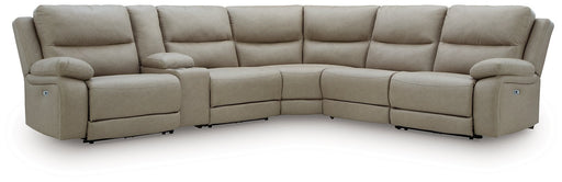 Narwhal Place Reclining Sectional with Storage Console - Atchison Furniture Company (Atchison, KS)