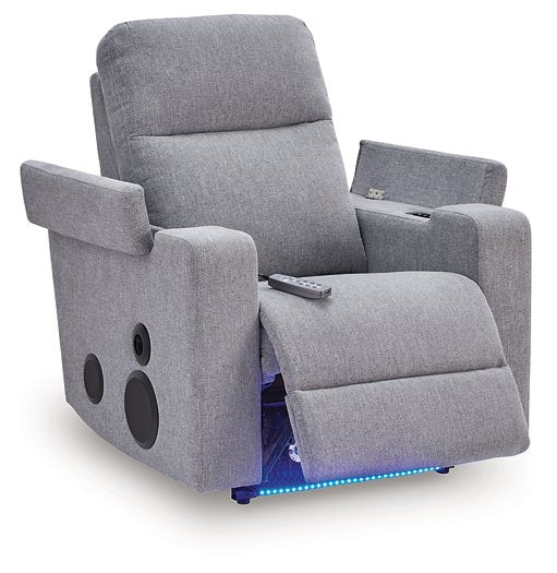Pineland Power Glider Recliner with Audio System - Atchison Furniture Company (Atchison, KS)