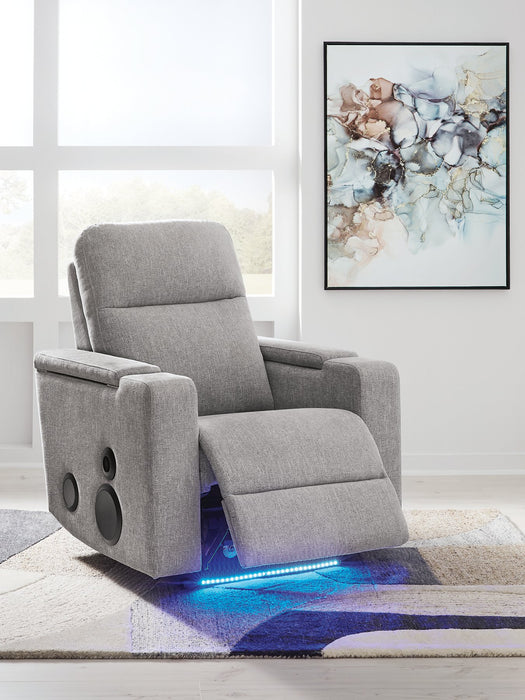 Pineland Power Glider Recliner with Audio System - Atchison Furniture Company (Atchison, KS)