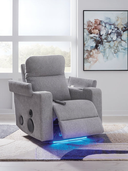 Pineland Power Glider Recliner with Audio System - Atchison Furniture Company (Atchison, KS)