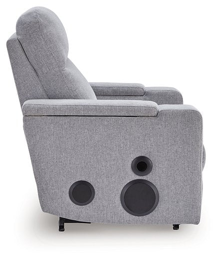 Pineland Power Glider Recliner with Audio System - Atchison Furniture Company (Atchison, KS)