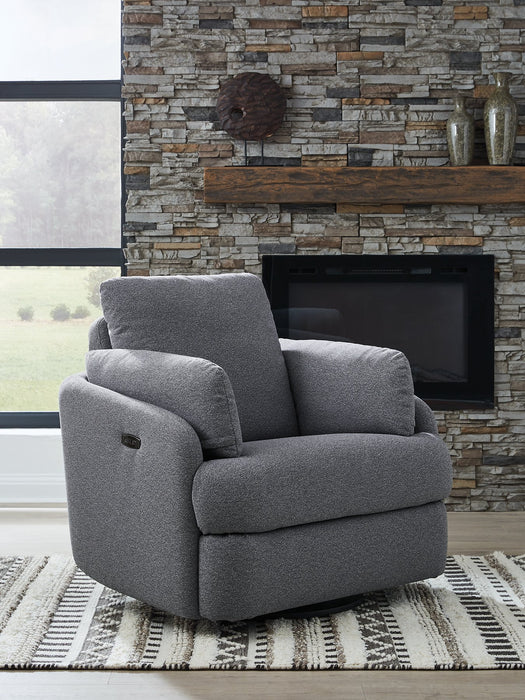 Alainmont Next-Gen Nuvella Swivel Power Recliner - Atchison Furniture Company (Atchison, KS)