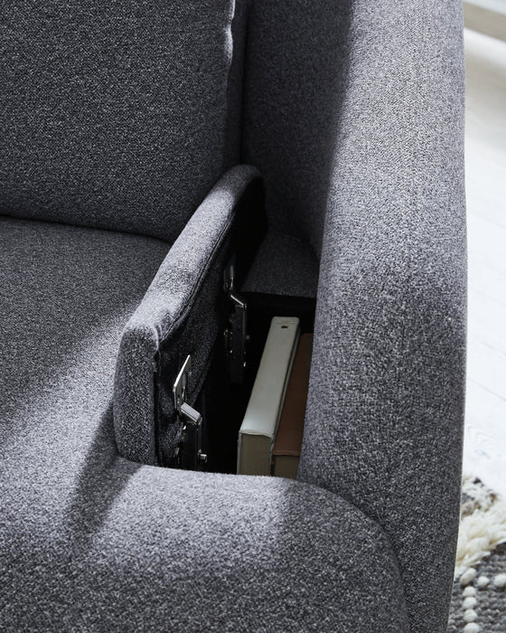 Alainmont Next-Gen Nuvella Swivel Power Recliner - Atchison Furniture Company (Atchison, KS)