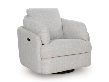 Alainmont Next-Gen Nuvella Swivel Power Recliner - Atchison Furniture Company (Atchison, KS)
